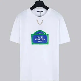 Louis Vuitton LV round neck pullover printed short sleeve men's T-shirt（15 styles)-1817  