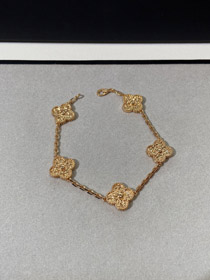 Van Cleef & Arpels Lava Gold Four-Leaf Clover Five Flowers-3698  