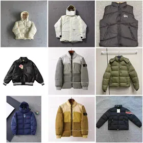 Corteiz solid color hooded down jacket-4348  