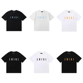 AMIRI slim-fit short-sleeved heavy-weight pure cotton T-shirt-5224  