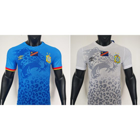 DR Congo Leopard Themed Soccer Kit-6097  