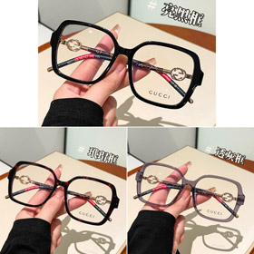 Gucci Interlocking G Mesh Striped Square Glasses-6103  