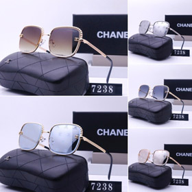 Chanel's new trendy high-end metal-framed sunglasses-6187  