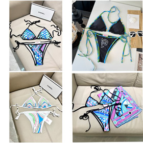 Emilio Pucci Backless Bikini Swimsuit with Padding-6474  