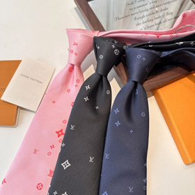 Louis Vuitton LV Luxury Silk Tie with All-Over Monogram Print-6559  